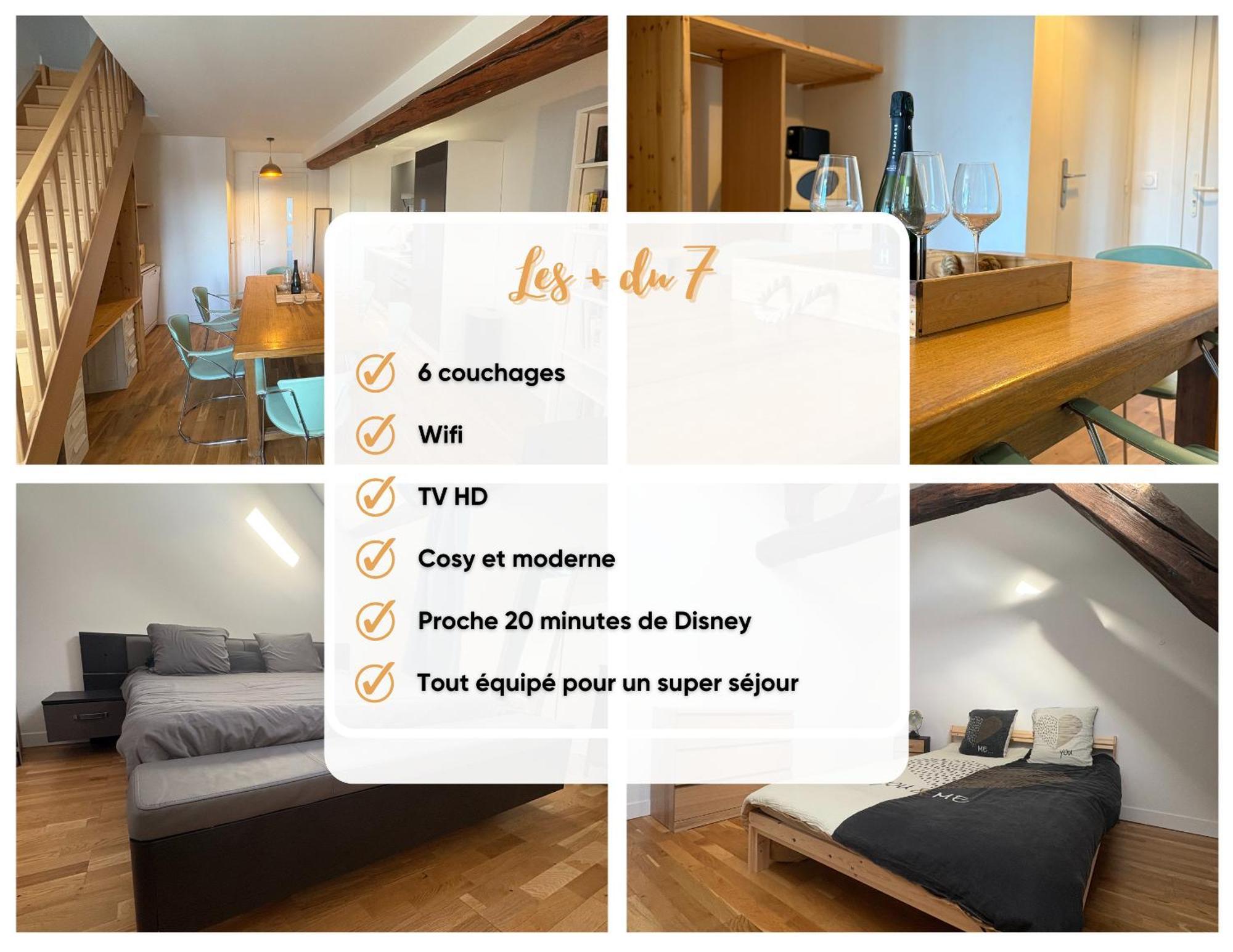 Le 7 - Appartement Cosy - Disney 20 Min Meaux Exterior foto